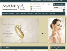 Tablet Screenshot of mamiyadiamonds.com